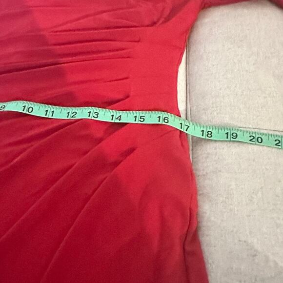 Lauren Ralph Lauren Sheath Career Dress Womens Sz 14 Side Ruched Office Siren - Picture 8 of 9